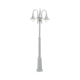 NORLYS 830W | Firenze Norlys álló lámpa 193cm állítható magasság 3x E27 IP54 fehér, átlátszó