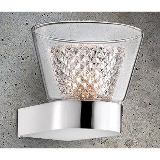 NOVA LUCE 1300301302 | Boccale Nova Luce falikar lámpa 1x G9 króm, átlátszó