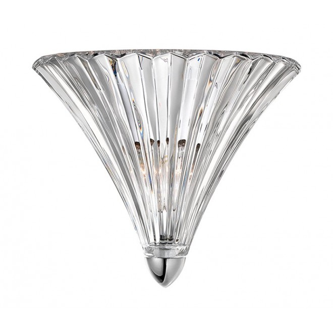 NOVA LUCE 6101601 | Guscio Nova Luce fali lámpa 1x E14 króm, átlátszó