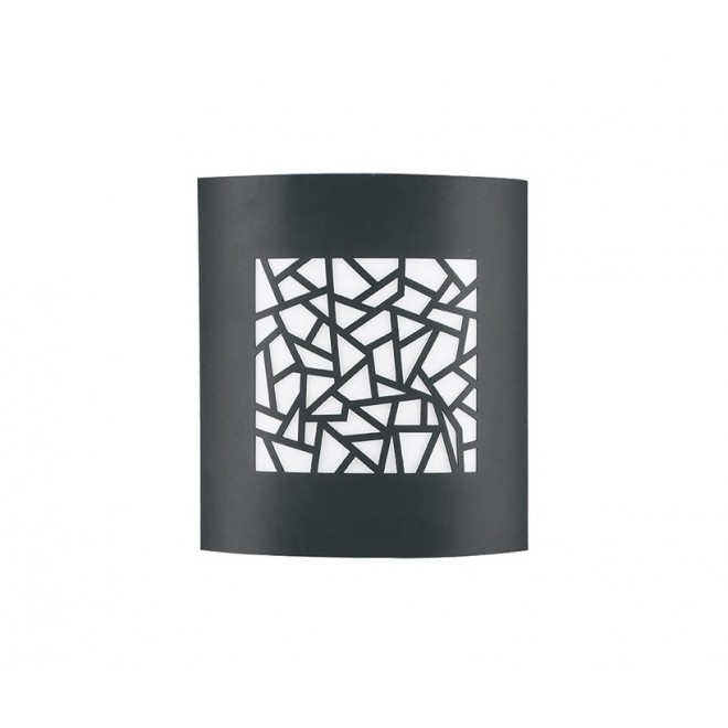 NOVA LUCE 713212 | Zenith Nova Luce fali lámpa 1x E27 IP44 sötétszürke, fehér