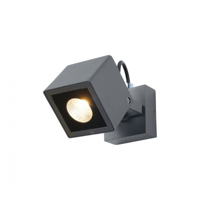 NOVA LUCE 752470 | Focus-NL Nova Luce falikar lámpa elforgatható alkatrészek 1x LED 420lm 3000K IP54 sötétszürke