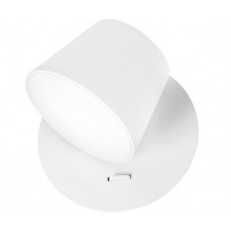 NOVA LUCE 8223601 | Amadeo-NL Nova Luce falikar lámpa kapcsoló elforgatható alkatrészek 1x LED 528lm 3000K fehér