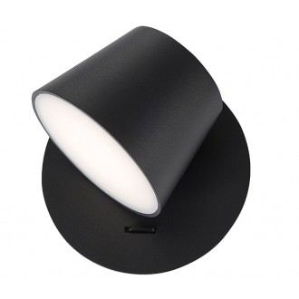 NOVA LUCE 8223602 | Amadeo-NL Nova Luce falikar lámpa kapcsoló elforgatható alkatrészek 1x LED 528lm 3000K fekete, fehér