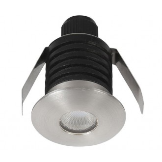 NOVA LUCE 9019212 | Bang-NL Nova Luce beépíthető lámpa kerek UGR <11 Ø37mm 1x LED 60lm 3000K IP67 matt króm