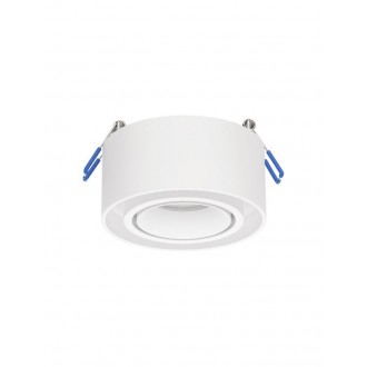 NOVA LUCE 9030422 | Brook-NL Nova Luce beépíthető lámpa kerek elforgatható fényforrás Ø96mm 1x GU10 matt fehér