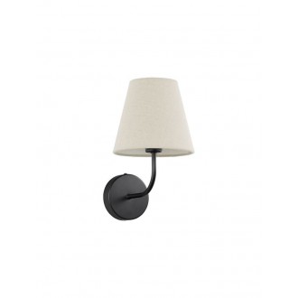 NOVA LUCE 9036046 | Moist-NL Nova Luce falikar lámpa 1x E27 fekete, krémszín