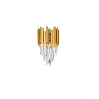 NOVA LUCE 9050100 | Grane Nova Luce fali lámpa 2x E14 arany, átlátszó