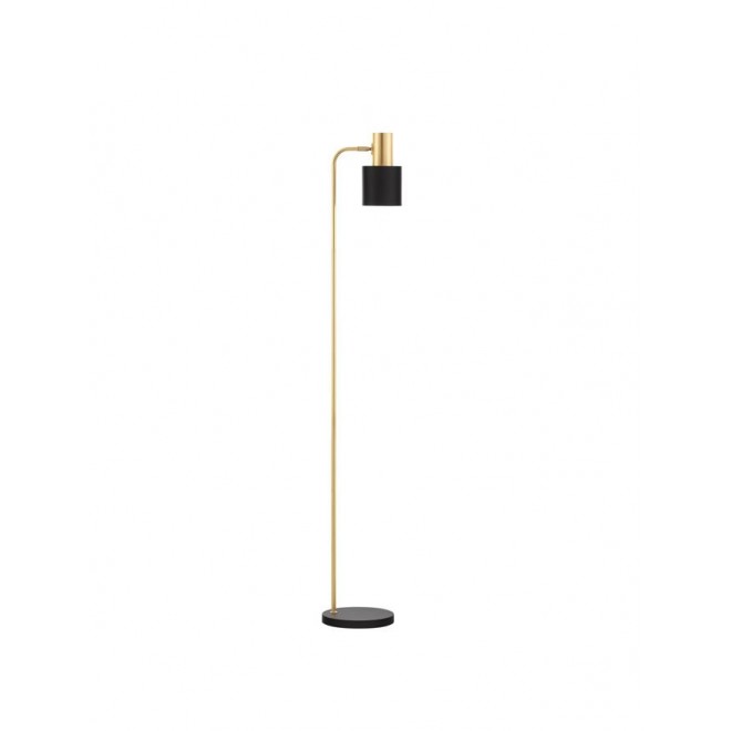 NOVA LUCE 9050163 | Paz Nova Luce álló lámpa 153,5cm kapcsoló elforgatható alkatrészek 1x E27 arany, fekete