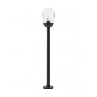 NOVA LUCE 9060196 | Omika Nova Luce álló lámpa 97cm 1x E27 IP54 sötétszürke, átlátszó