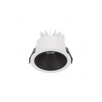 NOVA LUCE 9070154 | Brady-NL Nova Luce beépíthető lámpa kerek UGR <19 Ø100mm 1x LED 924lm 3000K IP67 fehér, fekete