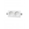 NOVA LUCE 9079600 | Mib-NL Nova Luce beépíthető lámpa téglalap festhető 252x136mm 1x GU10 fehér
