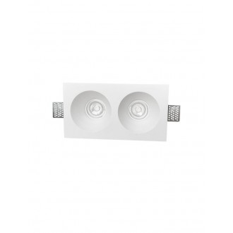 NOVA LUCE 9079600 | Mib-NL Nova Luce beépíthető lámpa téglalap festhető 252x136mm 1x GU10 fehér