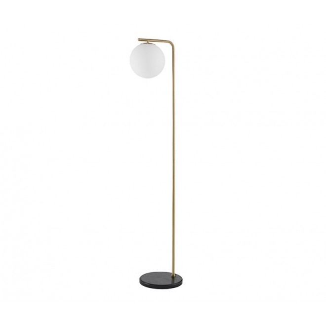 NOVA LUCE 9136702 | Alvarez Nova Luce álló lámpa 140cm kapcsoló 1x E27 matt arany, fekete, opál