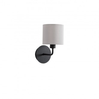 NOVA LUCE 9151401 | Bitonto Nova Luce falikar lámpa 1x E14 fekete, szürke