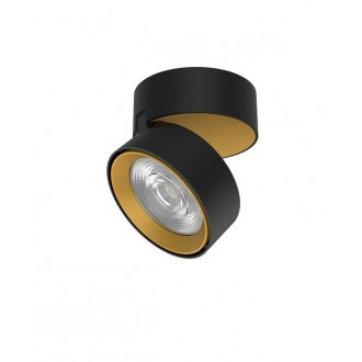 NOVA LUCE 92003 | Universal-NL Nova Luce spot CRI>90 lámpa UGR <13, elforgatható alkatrészek 1x LED 1450lm 3000K matt arany, fekete