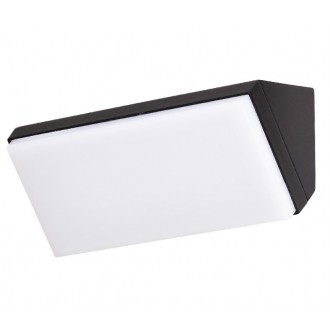 NOVA LUCE 9270027 | Keen Nova Luce fali lámpa 1x LED 1080lm 3000K IP65 matt fekete, fehér