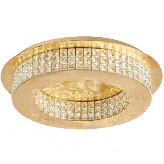 NOVA LUCE 9361083 | Zeffari Nova Luce mennyezeti lámpa 1x LED 2400lm 4000K arany, kristály