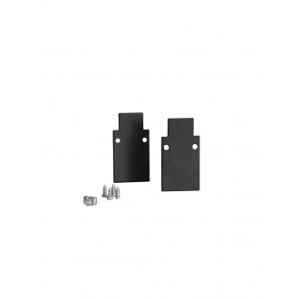 NOVA LUCE 9550080 | Slim-Magnetic-Profile Nova Luce rendszerelem - végzáró - süllyesztett alkatrész mágnes fekete