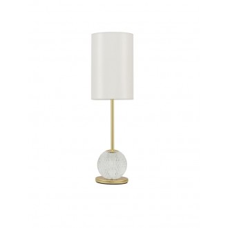 NOVA LUCE 9695210 | Brillante-NL Nova Luce asztali lámpa 54,5cm kapcsoló 1x LED 685lm 3200K arany, kristály, fehér