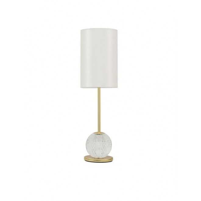NOVA LUCE 9695210 | Brille-NL Nova Luce asztali lámpa 54,5cm kapcsoló 1x LED 685lm 3200K arany, kristály, fehér