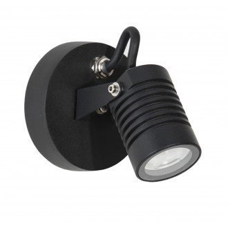 NOVA LUCE 9971451 | Fend Nova Luce spot lámpa elforgatható alkatrészek 1x LED 378lm 3000K IP65 fekete, átlátszó