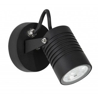 NOVA LUCE 9971452 | Fend Nova Luce spot lámpa elforgatható alkatrészek 1x LED 742lm 3000K IP65 fekete, átlátszó