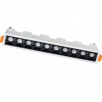 NOWODVORSKI 10045 | Mini-NW Nowodvorski beépíthető lámpa téglalap 280x45mm 1x LED 1220lm 3000K fehér, fekete