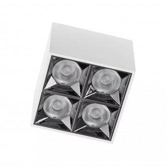 NOWODVORSKI 10047 | Midi-NW Nowodvorski mennyezeti lámpa téglatest 1x LED 1500lm 3000K fehér, fekete