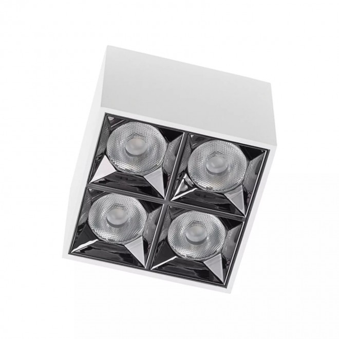 NOWODVORSKI 10047 | Midi-NW Nowodvorski mennyezeti lámpa téglatest 1x LED 1500lm 3000K fehér, fekete