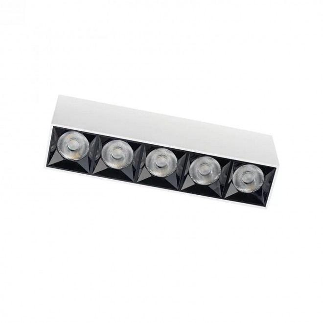 NOWODVORSKI 10048 | Midi-NW Nowodvorski mennyezeti lámpa téglatest 1x LED 1700lm 3000K fehér, fekete