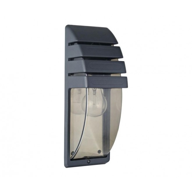 NOWODVORSKI 3393 | MistralN Nowodvorski fali lámpa 1x E27 IP44 fekete, áttetsző