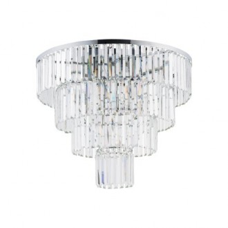 NOWODVORSKI 7631 | Cristal-NW Nowodvorski mennyezeti lámpa 12x E14 ezüst, kristály