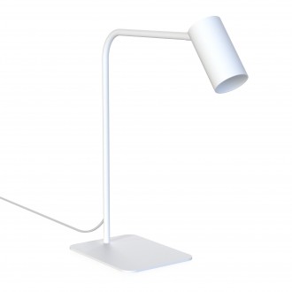 NOWODVORSKI 7703 | Mono-NW Nowodvorski asztali lámpa 40cm kapcsoló elforgatható alkatrészek 1x GU10 fehér