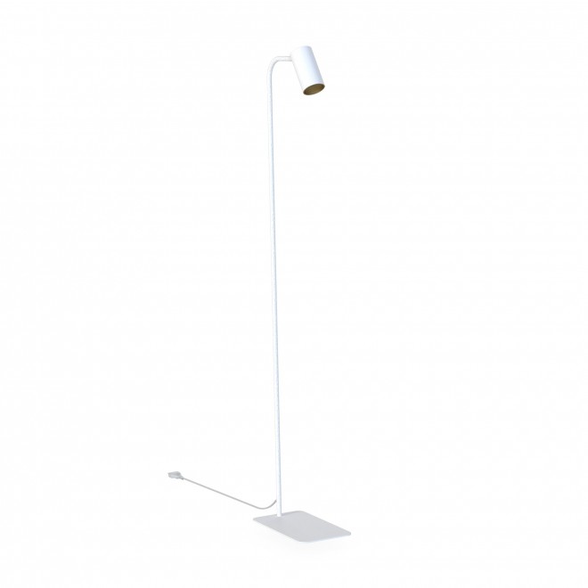 NOWODVORSKI 7714 | Mono-NW Nowodvorski álló lámpa 120cm kapcsoló elforgatható alkatrészek 1x GU10 fehér, arany