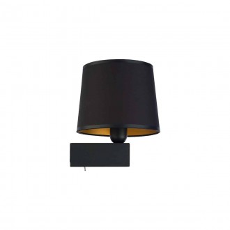 NOWODVORSKI 8197 | Chillin Nowodvorski falikar lámpa kapcsoló 1x E27 fekete, arany