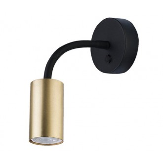 NOWODVORSKI 9067 | Eye-Brass Nowodvorski falikar lámpa kapcsoló flexibilis 1x GU10 fekete, sárgaréz