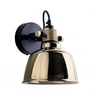 NOWODVORSKI 9155 | Amalfi-NW Nowodvorski falikar lámpa elforgatható alkatrészek 1x E27 fekete, sárgaréz, arany