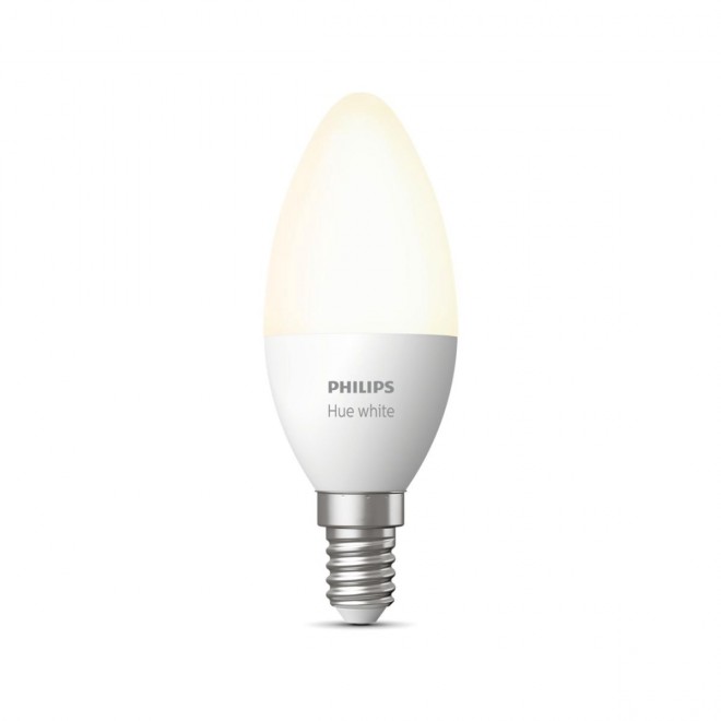 PHILIPS 8719514320666 | E14 5,5W Philips gyertya B39 LED fényforrás hue okos világítás 470lm 2700K szabályozható fényerő, Bluetooth CRI>80