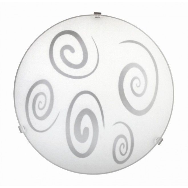 RABALUX 1822 | Spiral Rabalux fali, mennyezeti lámpa 1x E27-G45 fehér, áttetsző
