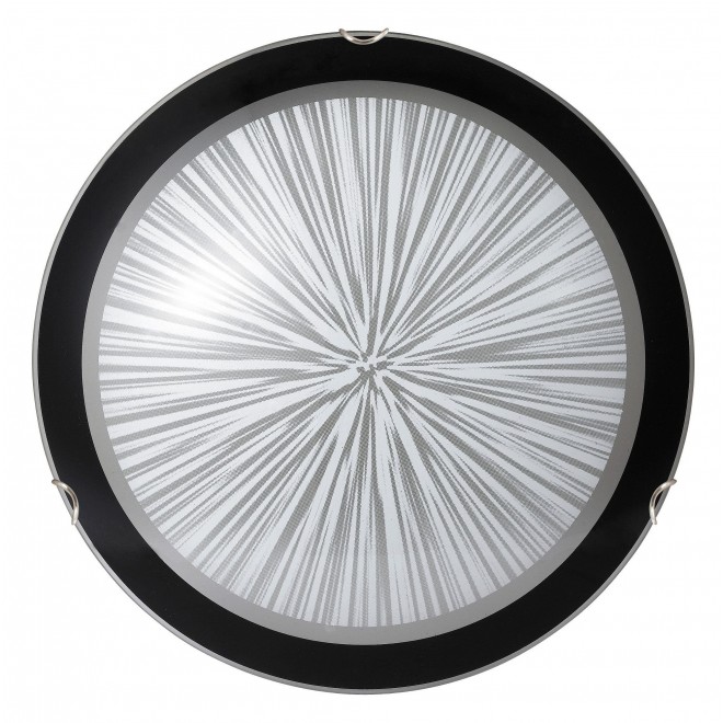 RABALUX 1858 | Sphere Rabalux fali, mennyezeti lámpa 2x E27 minta, fekete, fehér