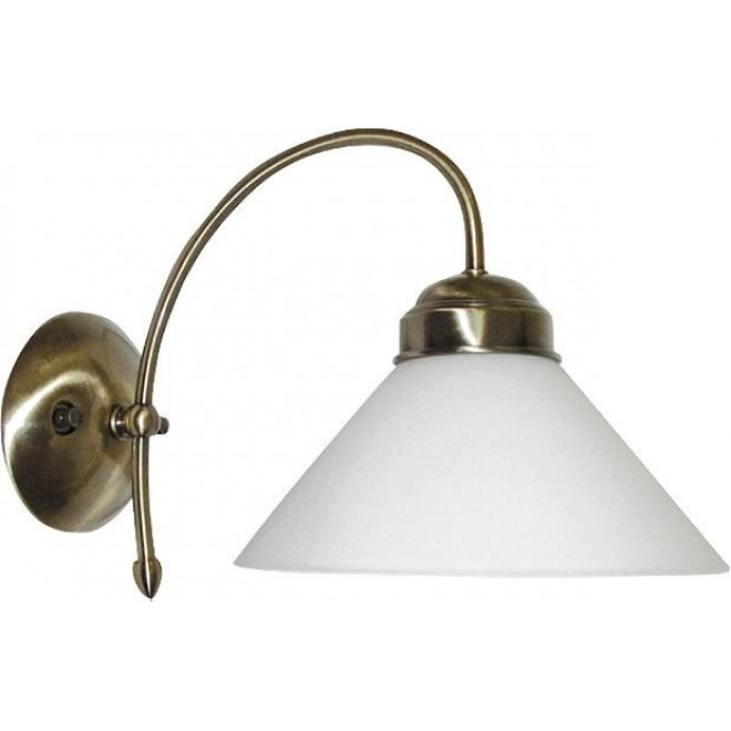 RABALUX 2701 | Marian Rabalux falikar lámpa 1x E27 bronz, fehér