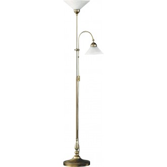 RABALUX 2708 | Marian Rabalux álló lámpa 180cm vezeték kapcsoló 2x E27 bronz, fehér