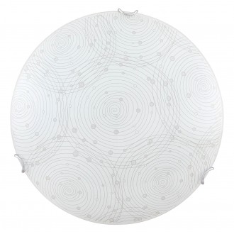 RABALUX 3236 | Andra Rabalux fali, mennyezeti lámpa kerek 1x LED 1440lm 4000K fehér, minta, króm