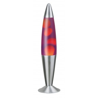 RABALUX 4106 | Lollipop2 Rabalux dekor lávalámpa vezeték kapcsoló 1x E14 narancs, lila, ezüst