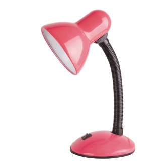 RABALUX 4172 | Dylan Rabalux asztali lámpa 34,5cm kapcsoló flexibilis 1x E27 rózsaszín, fekete, fehér