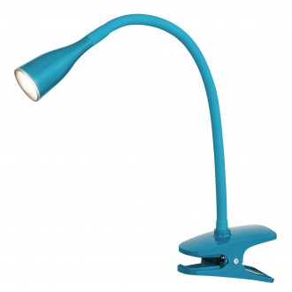 RABALUX 4195 | Jeff Rabalux csiptetős lámpa kapcsoló flexibilis 1x LED 330lm 3000K kék