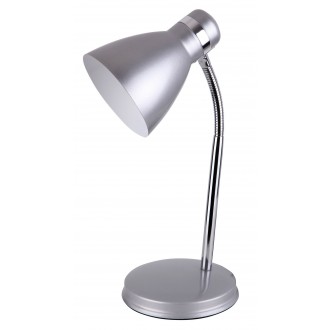 RABALUX 4206 | Patric Rabalux asztali lámpa 32cm vezeték kapcsoló flexibilis 1x E14 ezüst, króm