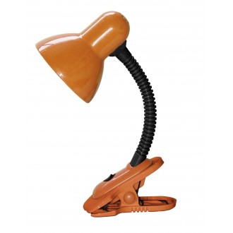 RABALUX 4258 | Dennis Rabalux csiptetős lámpa kapcsoló flexibilis 1x E27 narancs, fekete