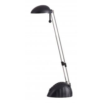 RABALUX 4334 | Ronald Rabalux asztali lámpa 28cm kapcsoló elforgatható alkatrészek, állítható magasság 1x LED 350lm 6400K fekete, króm