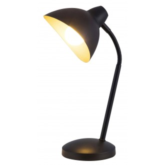 RABALUX 4360 | Theodor Rabalux asztali lámpa 31cm kapcsoló flexibilis 1x E14 fekete, arany